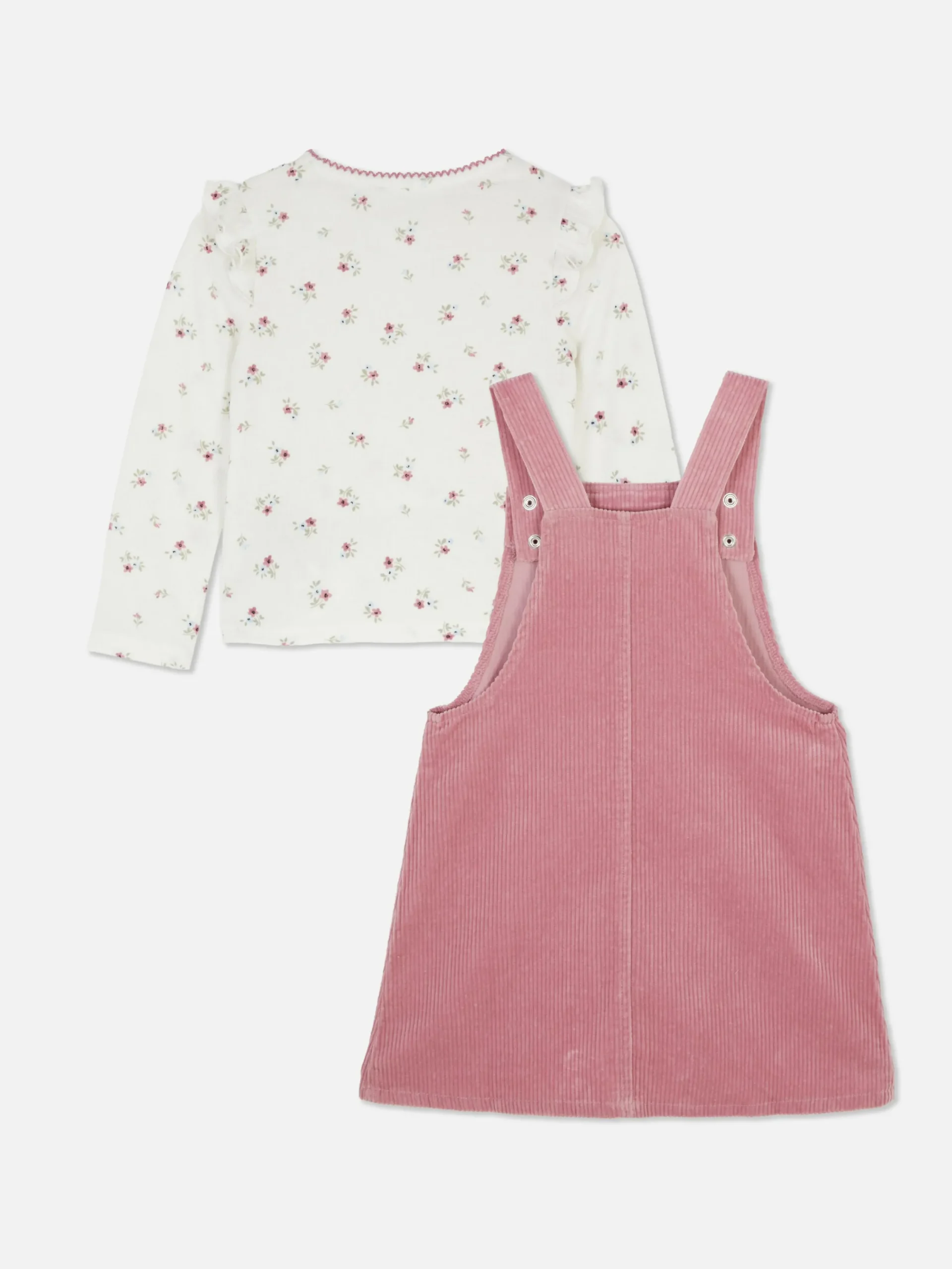 Niños Primark Conjuntos Y Sets|Conjunto De Camiseta Floral Y Pichi De Pana