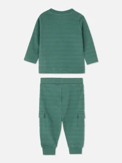 Primark Conjuntos Y Sets|Conjunto De Camiseta Texturizada Y Pantalones Cargo