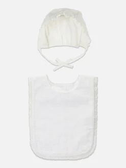 Primark Habitación Bebé|Lactancia|Conjunto De Gorro Y Babero Formales