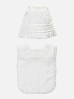 Primark Habitación Bebé|Lactancia|Conjunto De Gorro Y Babero Formales