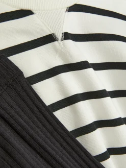 Primark Conjuntos Y Sets|Conjunto De Sudadera A Rayas Y Leggings De Canalé