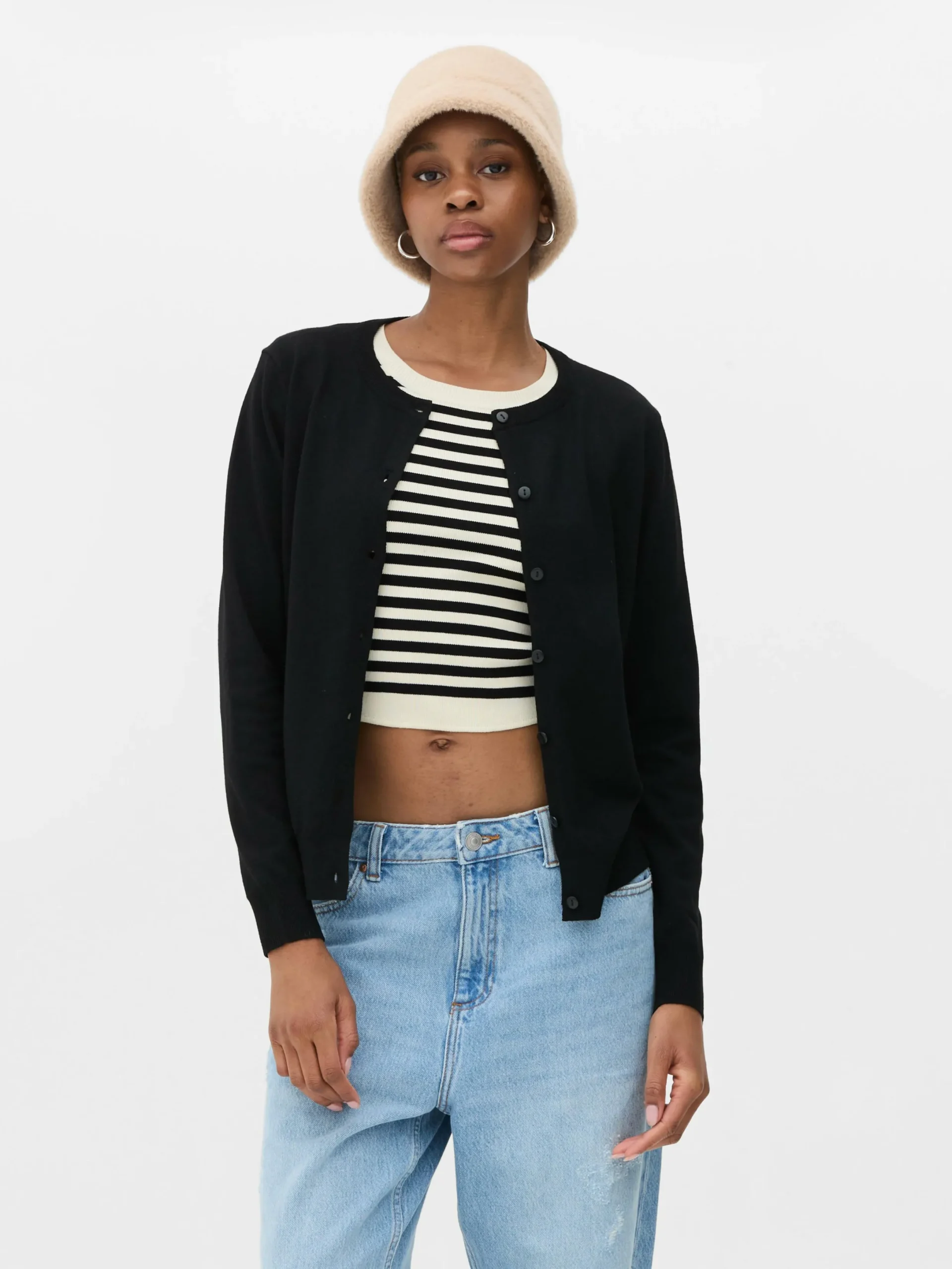 Mujer Primark Jerseys Y Cárdigans|Cárdigan Clásico De Cuello Redondo