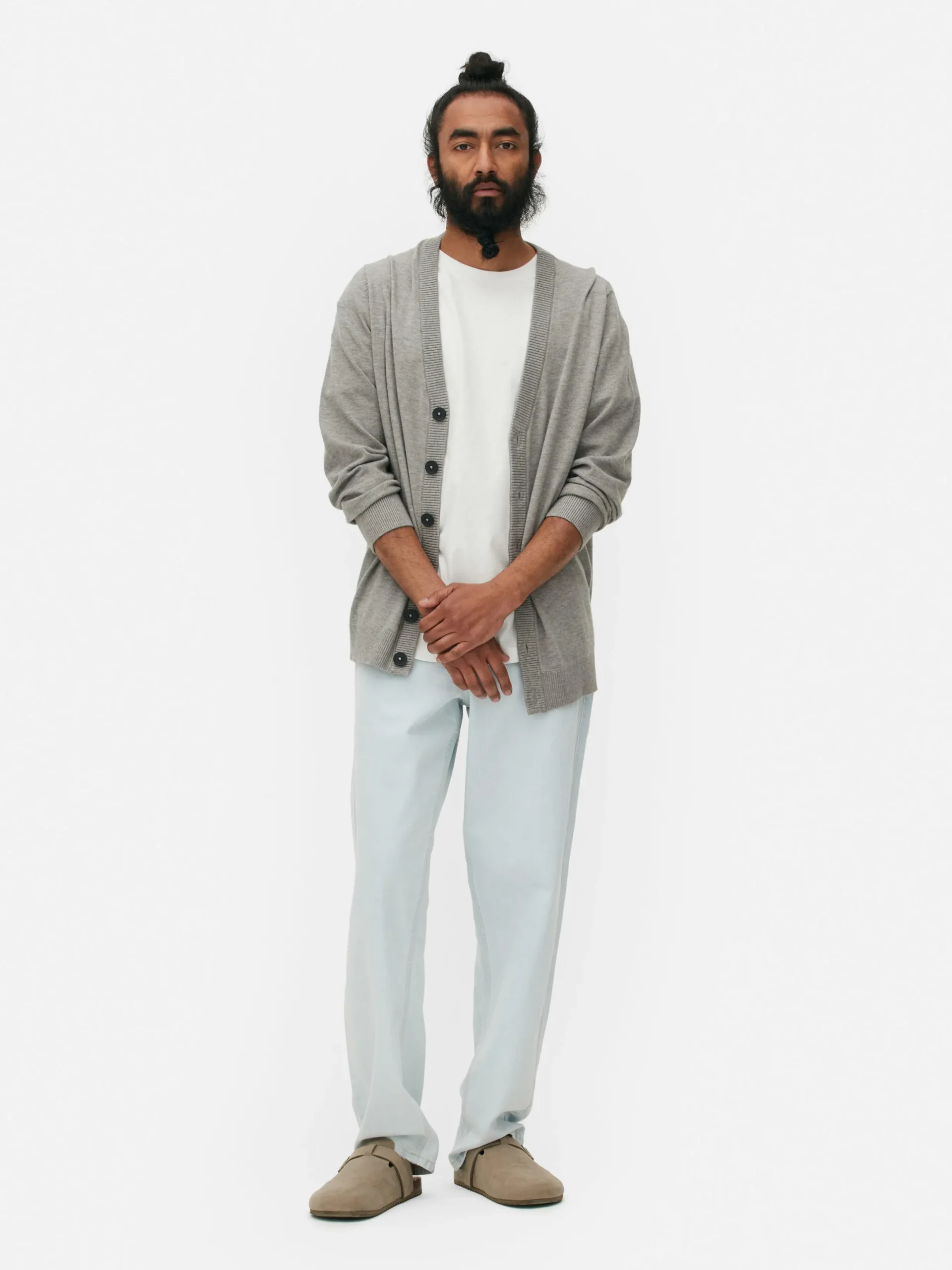 Hombre Primark Jerseys Y Cárdigans|Cárdigan Con Botones Gruesos