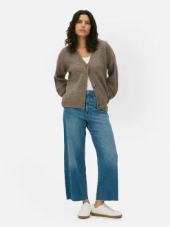 Mujer Primark Jerseys Y Cárdigans|Cárdigan Con Cuello De Pico Y Corte Holgado