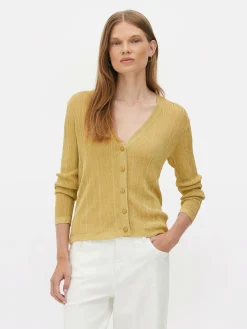 Mujer Primark Jerseys Y Cárdigans|Cárdigan De Punto Con Cuello De Pico De The Edit