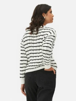 Mujer Primark Jerseys Y Cárdigans|Cárdigan De Punto De Ochos A Rayas