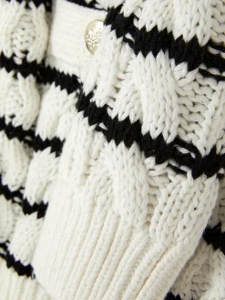 Mujer Primark Jerseys Y Cárdigans|Cárdigan De Punto De Ochos A Rayas