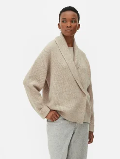 Mujer Primark Jerseys Y Cárdigans|Cárdigan Drapeado Con Botones De Estilo Chal