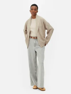 Mujer Primark Jerseys Y Cárdigans|Cárdigan Drapeado Con Botones De Estilo Chal