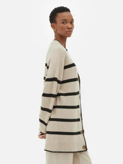 Mujer Primark Jerseys Y Cárdigans|Cárdigan Largo A Rayas