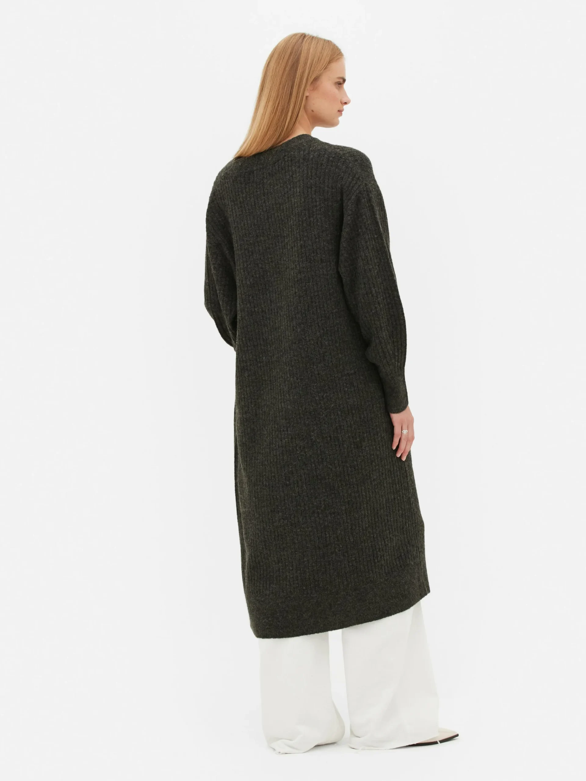 Mujer Primark Jerseys Y Cárdigans|Cárdigan Largo Acanalado