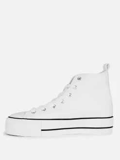 Mujer Primark Calzado Deportivo|Deportivas De Piel Sintética Con Plataforma Plana