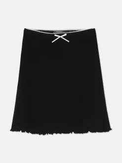 Niños Primark Faldas|Falda Acanalada Con Ribete Ondulado