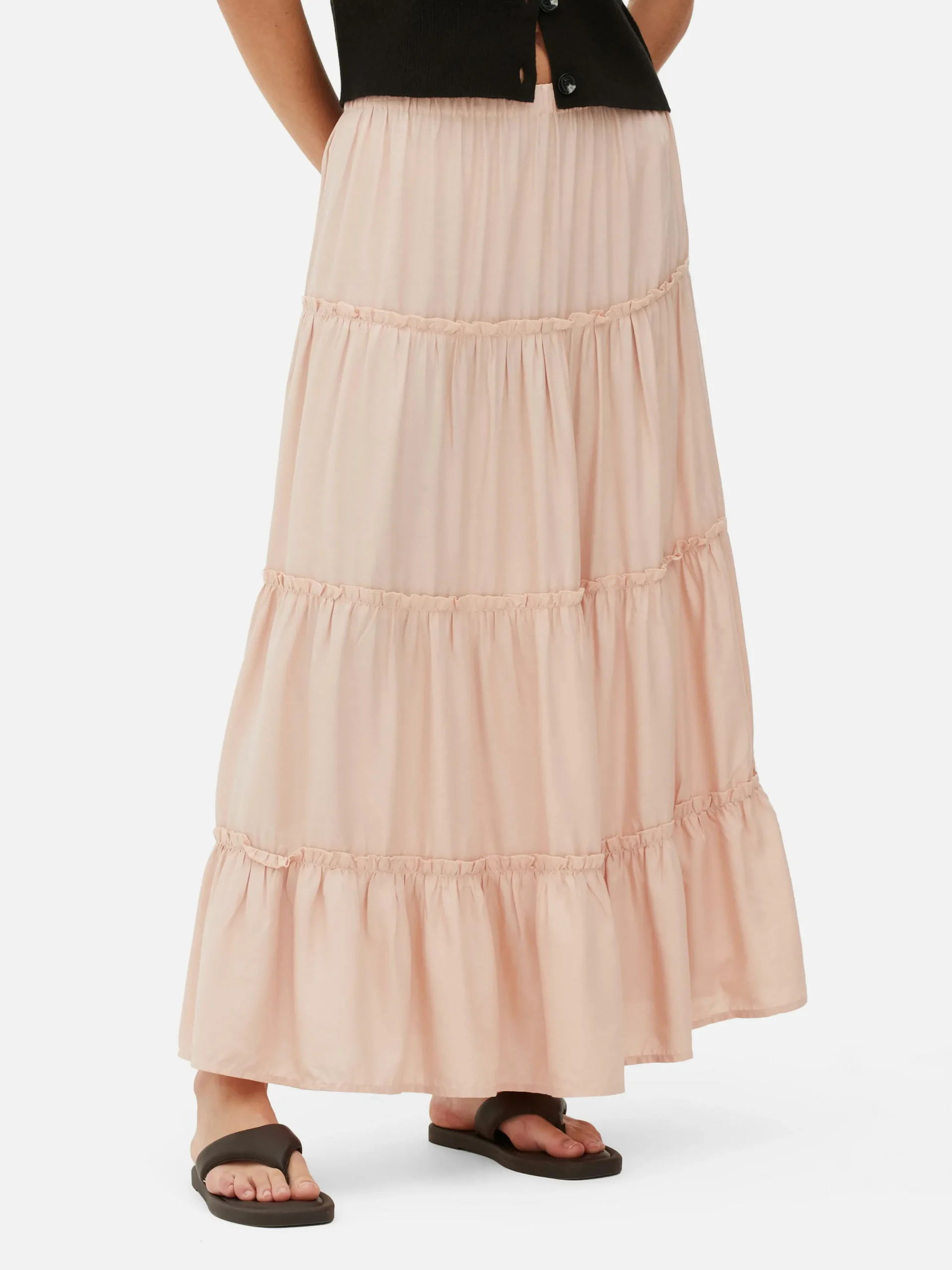 Mujer Primark Faldas|Falda Larga A Capas