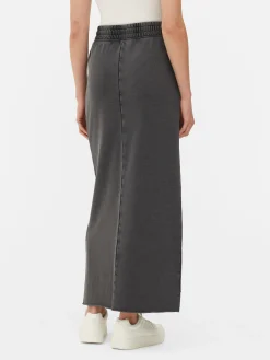 Mujer Primark Faldas|Falda Larga Con Lavado ácido