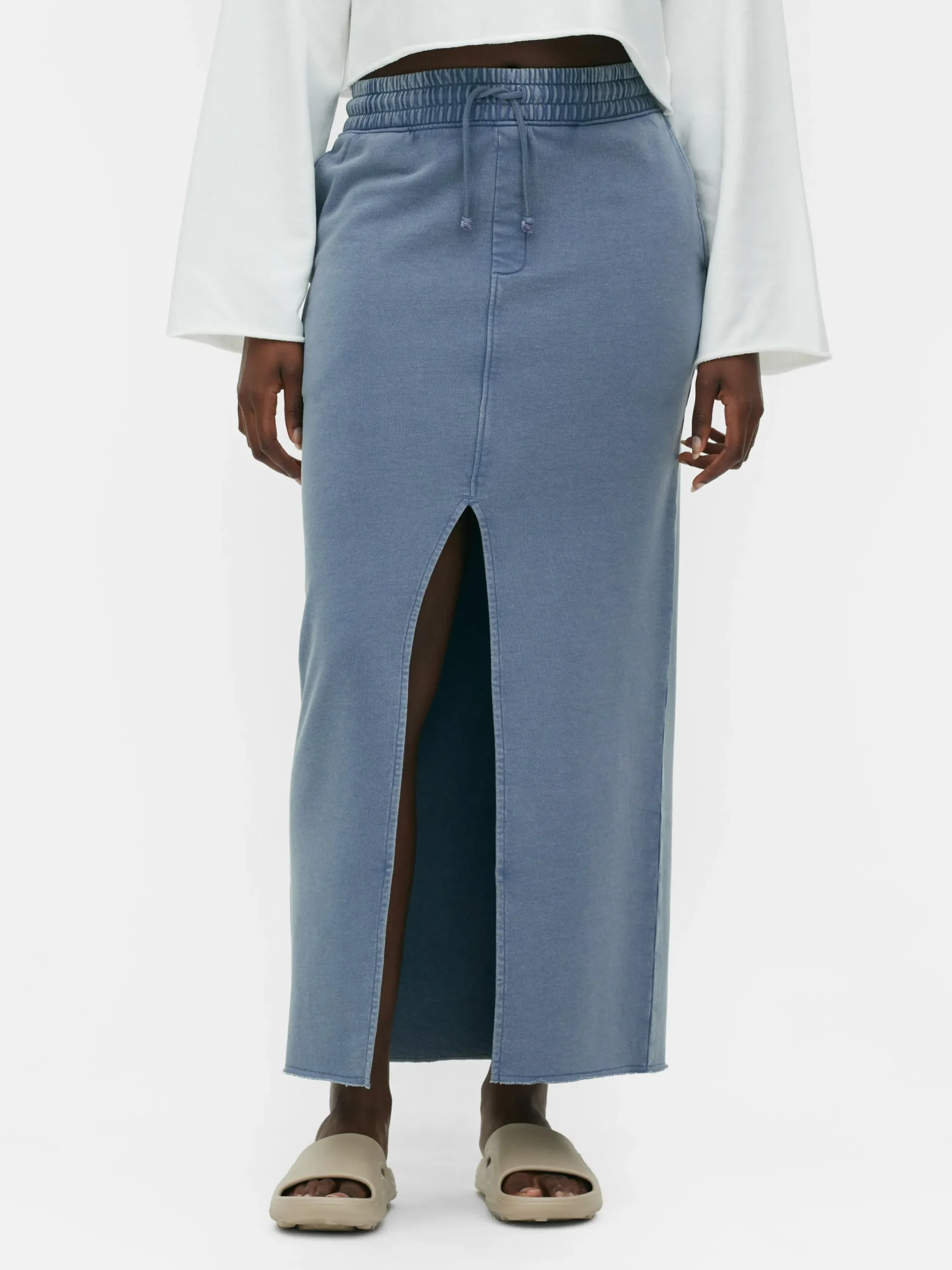 Mujer Primark Faldas|Falda Larga Con Lavado ácido