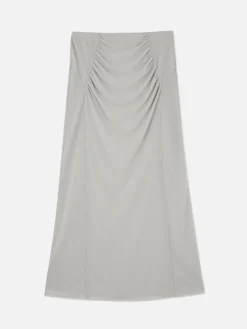 Mujer Primark Faldas|Falda Midi Con Superposición De Malla Combinable