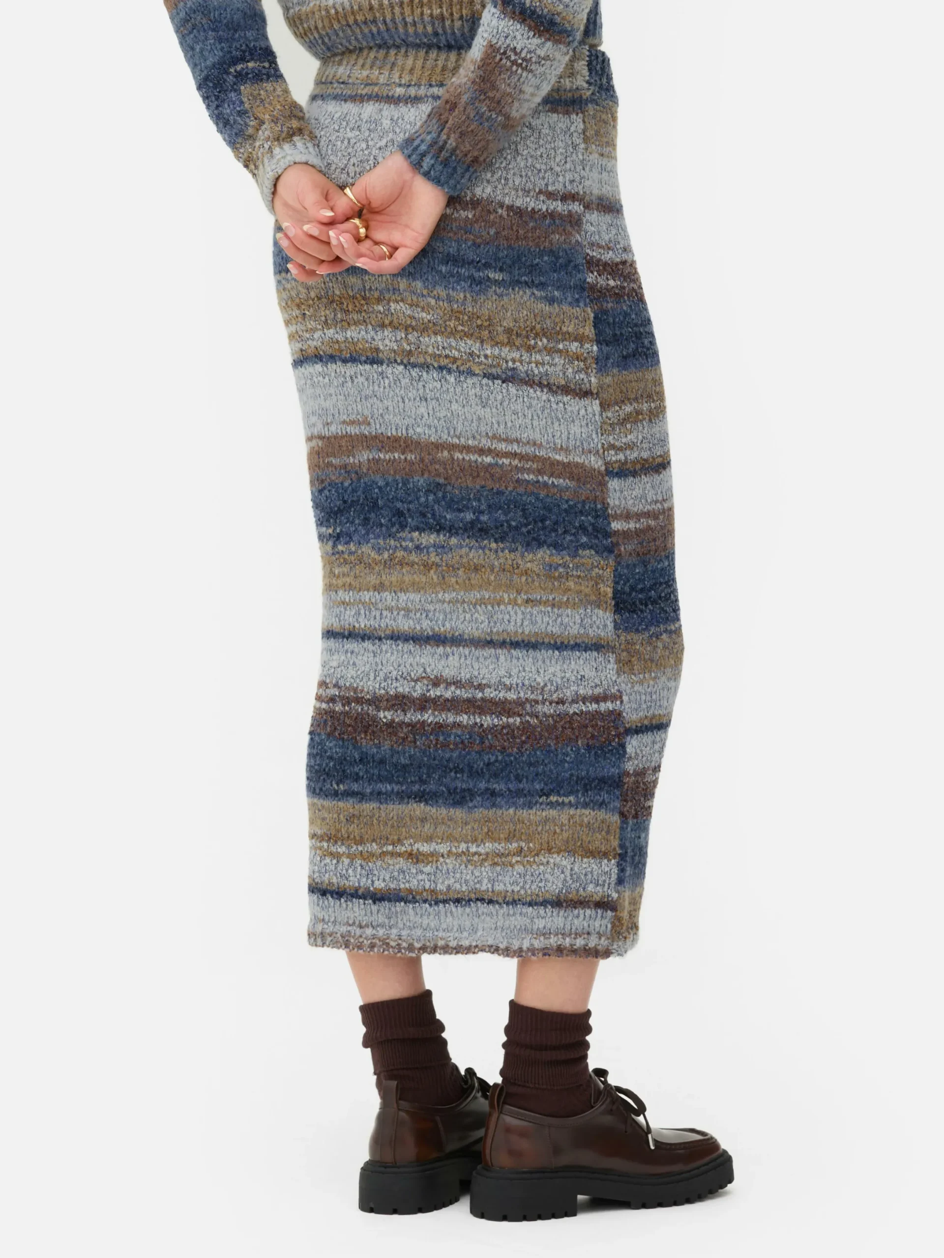 Mujer Primark Faldas|Falda Midi Jaspeada Combinable De Rita Ora