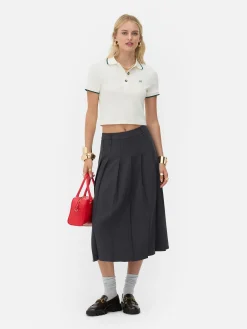 Mujer Primark Faldas|Falda Midi Plisada De Rita Ora