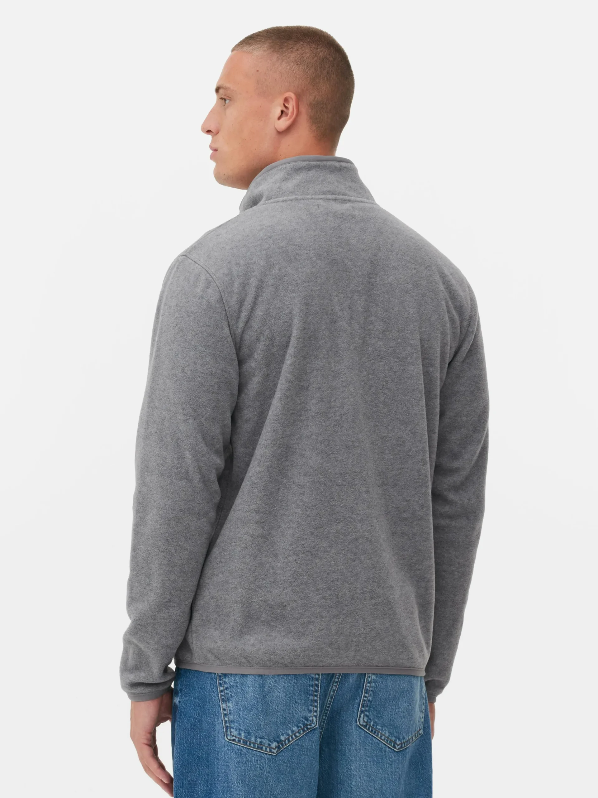 Hombre Primark Abrigos Y Chaquetas|Forro Polar Con Cremallera Y Cuello Chimenea