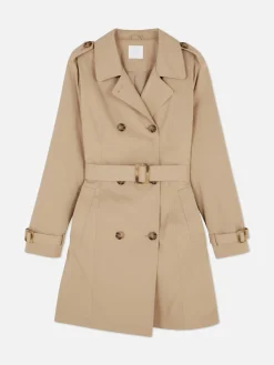 Mujer Primark Abrigos Y Chaquetas|Gabardina Clásica De Doble Botonadura