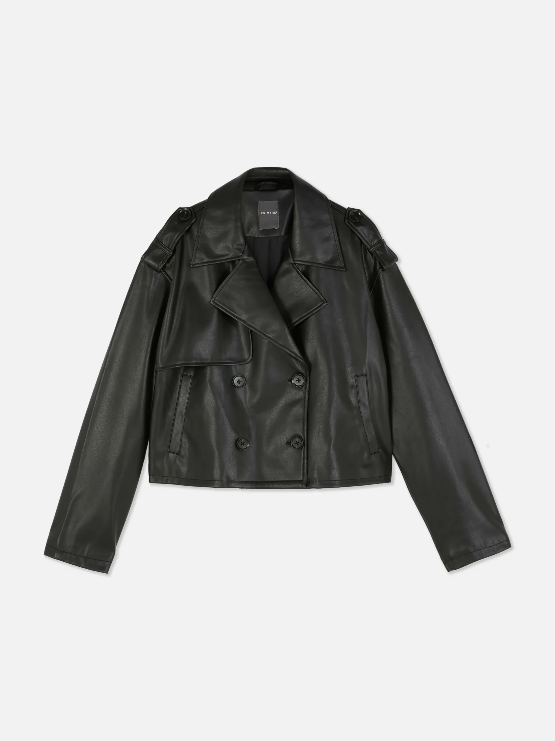 Mujer Primark Abrigos Y Chaquetas|Gabardina De Piel Sintética Corta