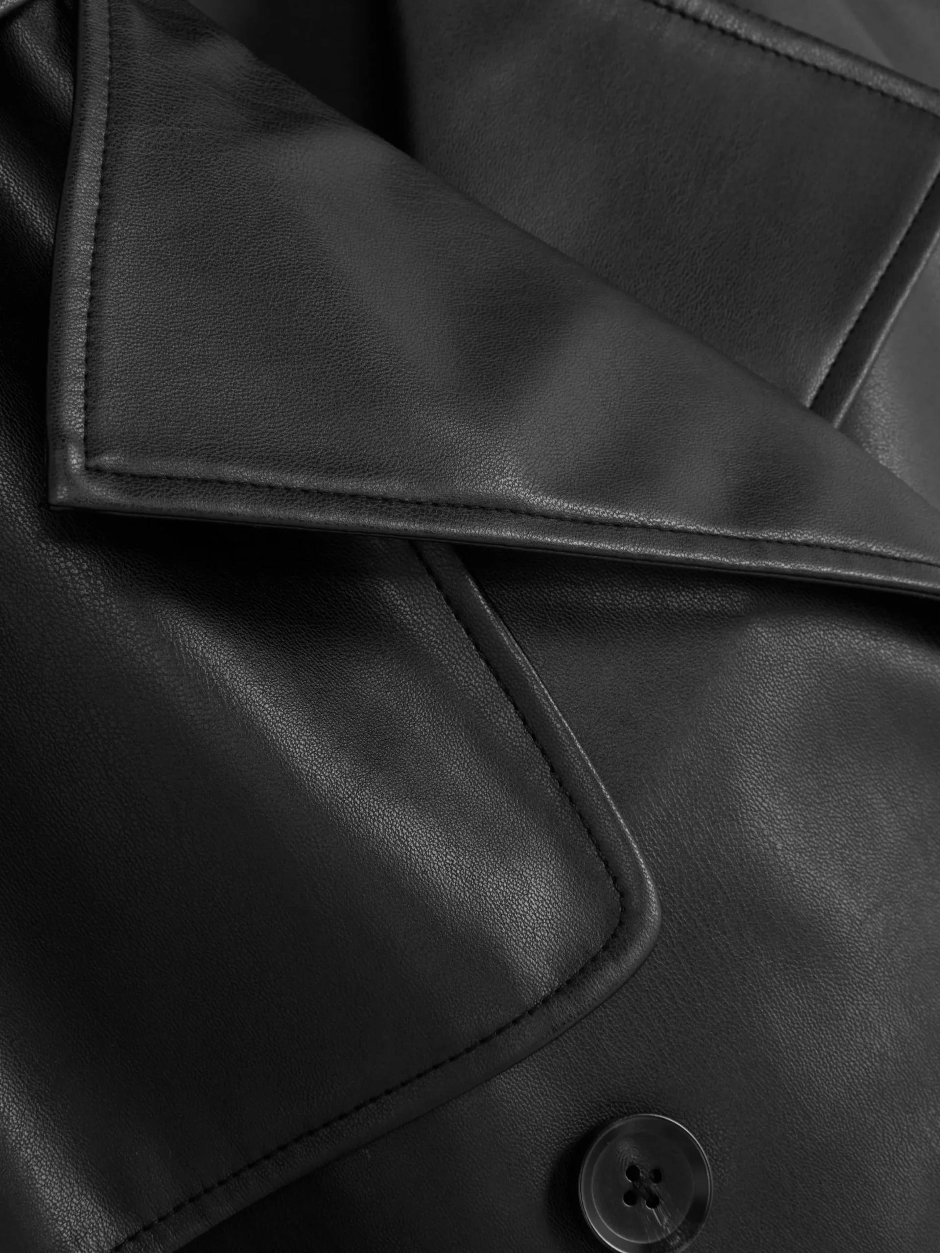 Mujer Primark Abrigos Y Chaquetas|Gabardina De Piel Sintética Corta