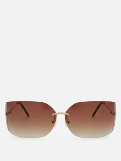 Mujer Primark Gafas De Sol|Gafas De Sol De Montura Invisible Curva De Rita Ora