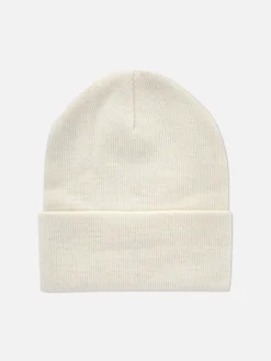 Hombre Primark Sombreros, Guantes Y Bufandas|Gorro De Punto Con Borde Vuelto