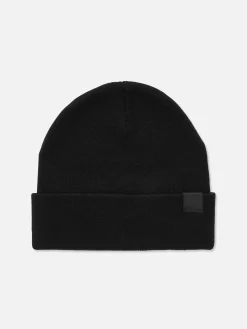 Mujer Primark Gorros, Sombreros, Guantes Y Bufandas|Gorro De Punto Fino Con Borde Vuelto