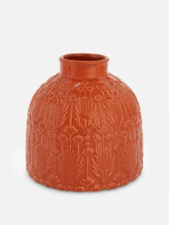 Primark Macetas Y Soportes Para Plantas|Jarrón Con Flores Repujadas