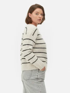 Mujer Primark Jerseys Y Cárdigans|Jersey A Rayas De Corte Cuadrado