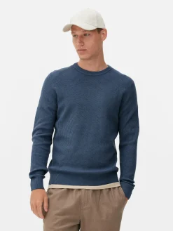 Hombre Primark Jerseys Y Cárdigans|Jersey Acanalado Con Cuello Redondo