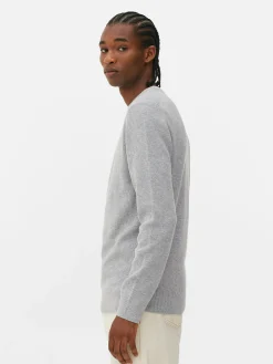 Hombre Primark Jerseys Y Cárdigans|Jersey Acanalado Con Cuello Redondo