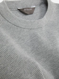 Hombre Primark Jerseys Y Cárdigans|Jersey Acanalado Con Cuello Redondo