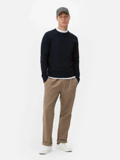 Hombre Primark Jerseys Y Cárdigans|Jersey Acanalado Con Cuello Redondo