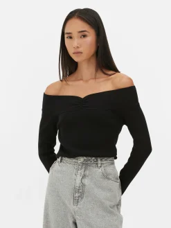 Mujer Primark Jerseys Y Cárdigans|Jersey Acanalado Con Escote Barco