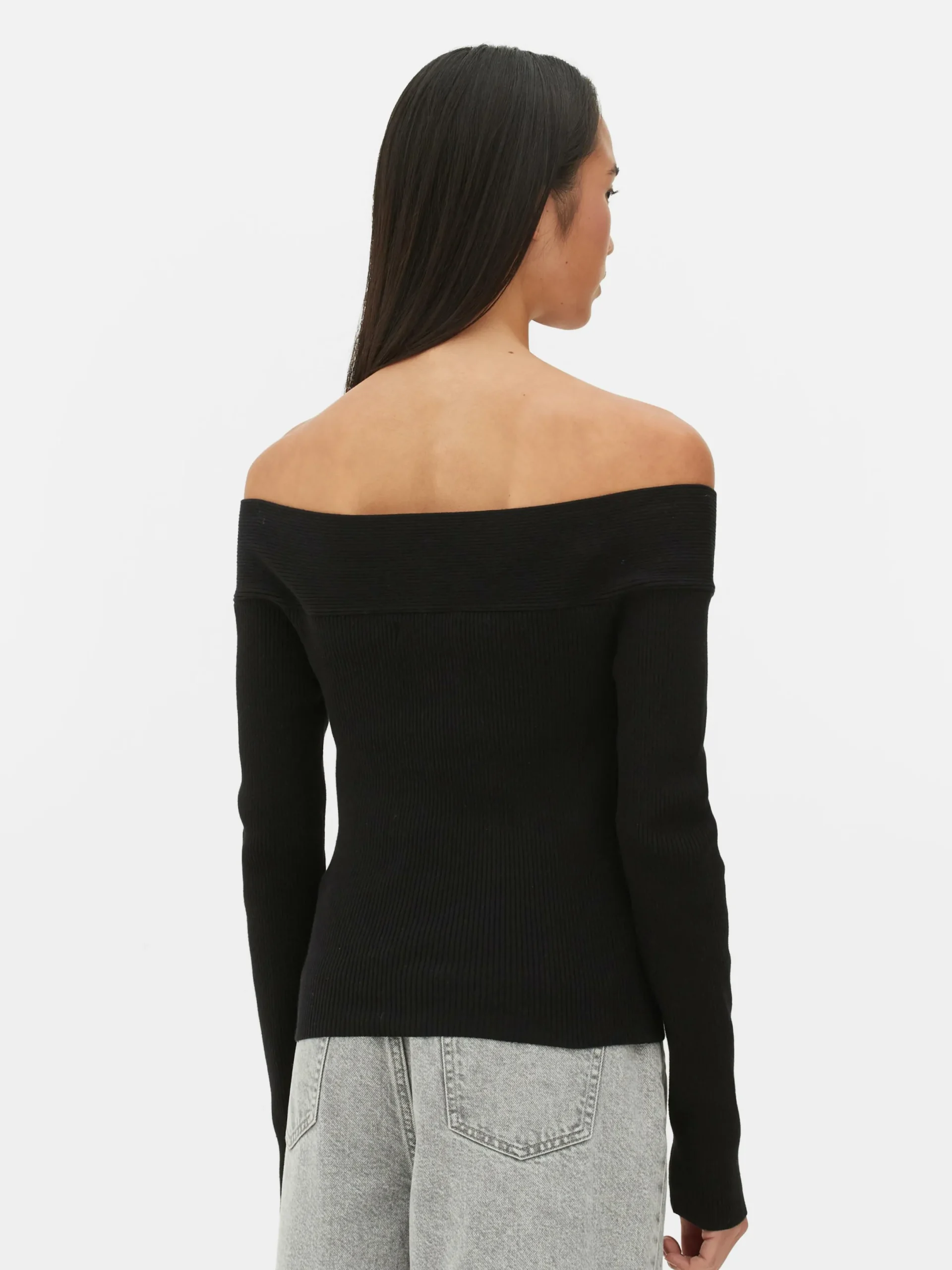 Mujer Primark Jerseys Y Cárdigans|Jersey Acanalado Con Escote Barco