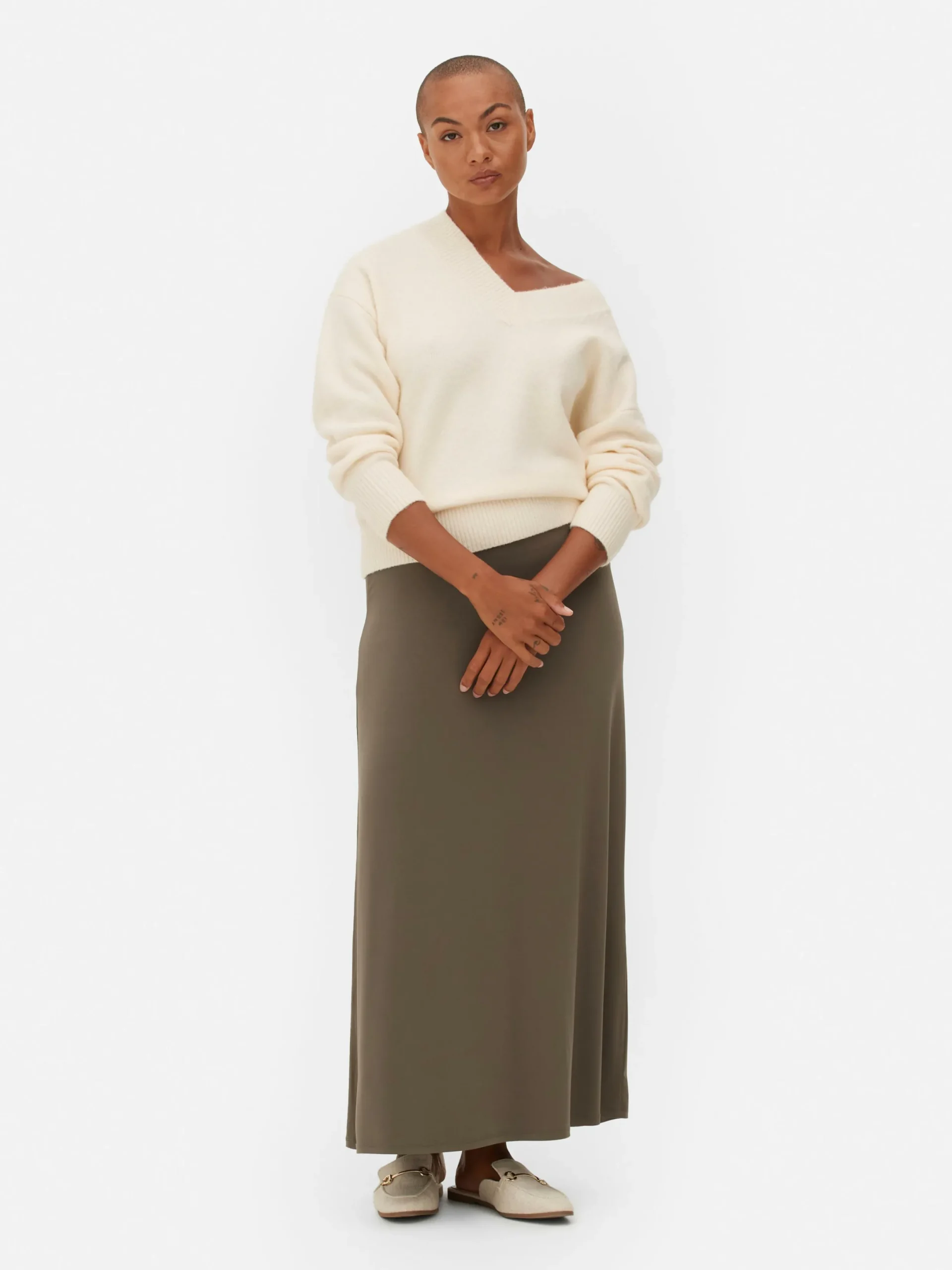 Mujer Primark Jerseys Y Cárdigans|Jersey Con Cuello De Pico