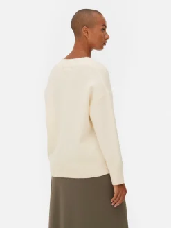 Mujer Primark Jerseys Y Cárdigans|Jersey Con Cuello De Pico