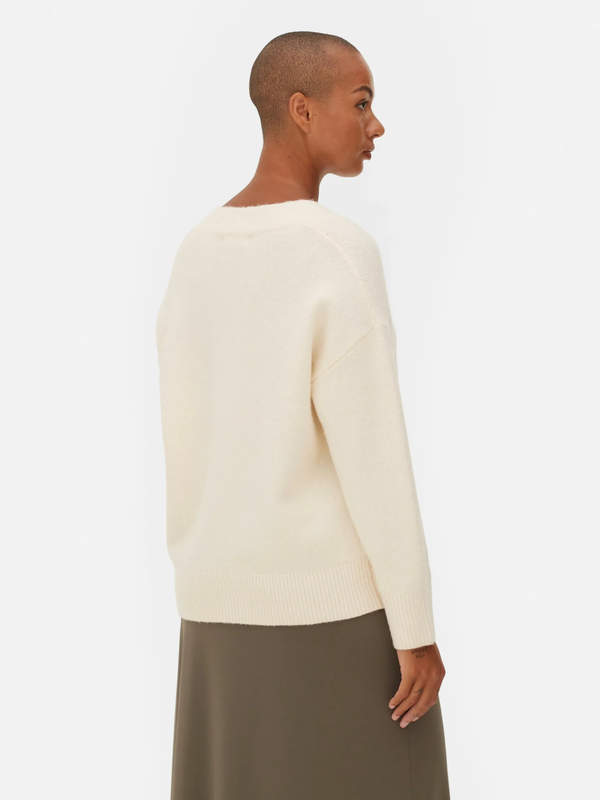 Mujer Primark Jerseys Y Cárdigans|Jersey Con Cuello De Pico