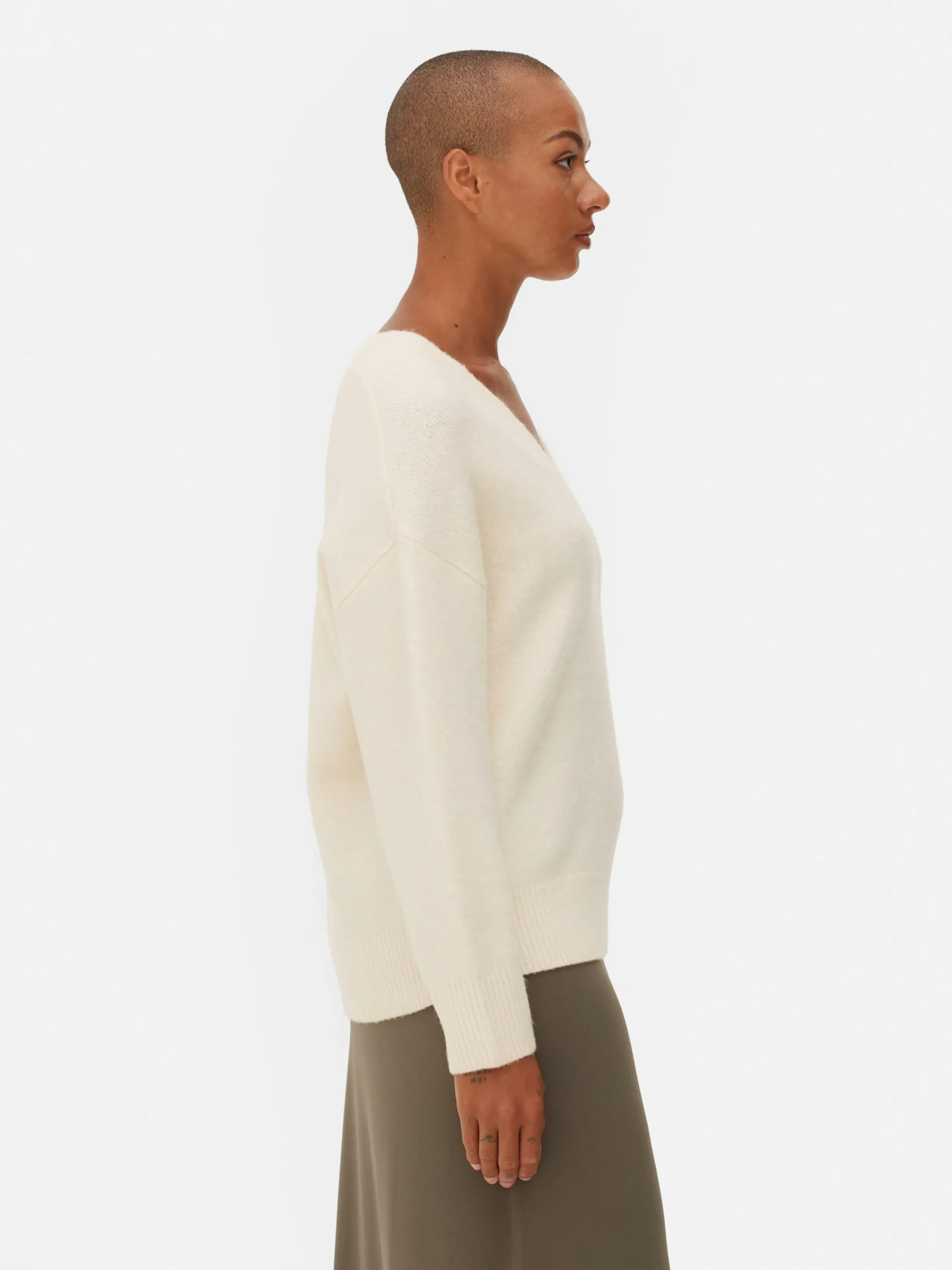 Mujer Primark Jerseys Y Cárdigans|Jersey Con Cuello De Pico