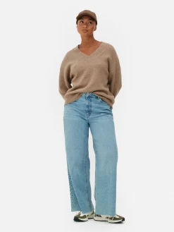 Mujer Primark Jerseys Y Cárdigans|Jersey Con Cuello De Pico