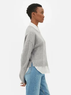 Mujer Primark Jerseys Y Cárdigans|Jersey Con Cuello Dos En Uno