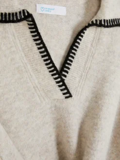 Mujer Primark Jerseys Y Cárdigans|Jersey Con Cuello Pespunteado