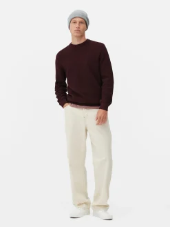 Hombre Primark Jerseys Y Cárdigans|Jersey De Cuello Redondo En Punto Esterilla