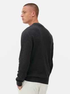 Hombre Primark Jerseys Y Cárdigans|Jersey De Cuello Redondo En Punto Esterilla