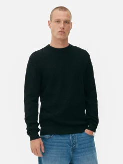 Hombre Primark Jerseys Y Cárdigans|Jersey De Cuello Redondo En Punto Esterilla