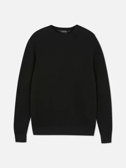 Hombre Primark Jerseys Y Cárdigans|Jersey De Cuello Redondo En Punto Esterilla