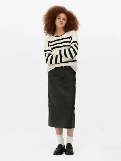 Mujer Primark Jerseys Y Cárdigans|Jersey De Cuello Redondo Con Botones Decorativos